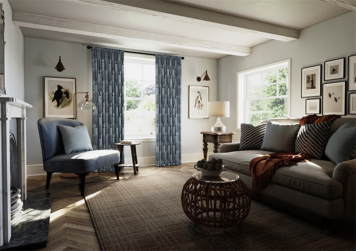 Classic Woodland, Monochrome - Made to Measure Curtains - Image 7